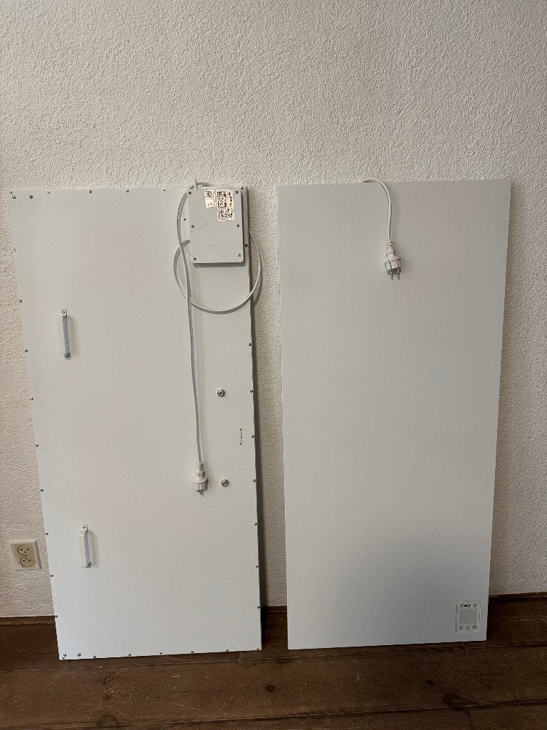 Elektrische verwarmingspanelen - 2x, 30 tot 80 cm, 500 tot 800 watt, Radiator, Ophalen of Verzenden