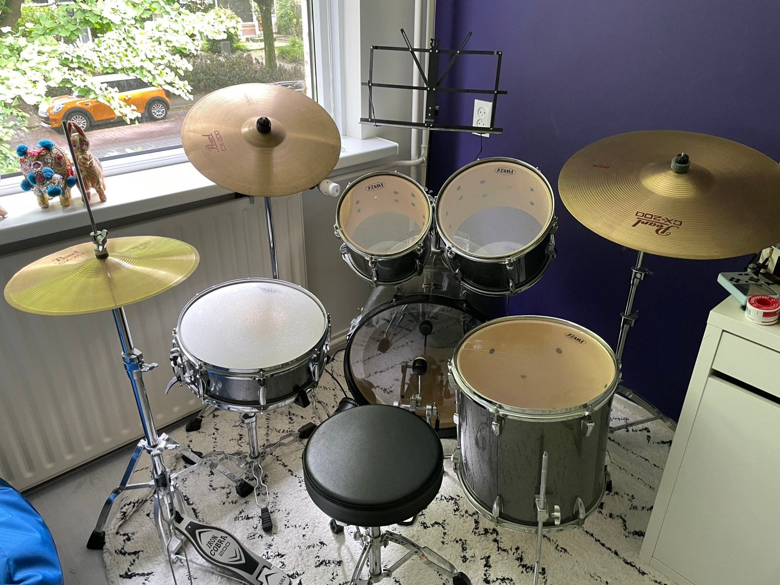 Tama Imperial Star drumstel (helemaal compleet!), Muziek en Instrumenten, Drumstellen en Slagwerk, Ophalen, Gebruikt, Tama