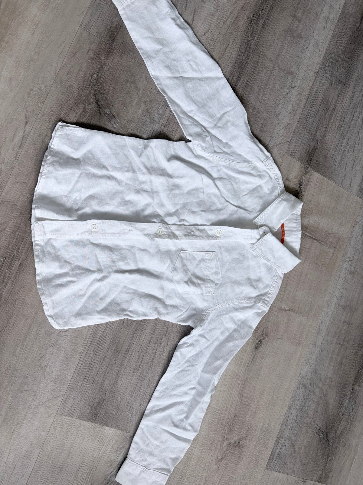 Wit overhemd HEMA maat 110/116, Ophalen of Verzenden, Zo goed als nieuw, Jongen, Overhemd of Blouse