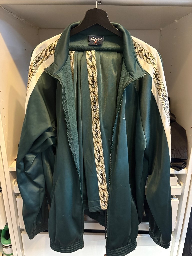 Oldschool Australian Green/gold bies suit, Kleding | Heren, Maat 52/54 (L), Verzenden, Gedragen, Australian