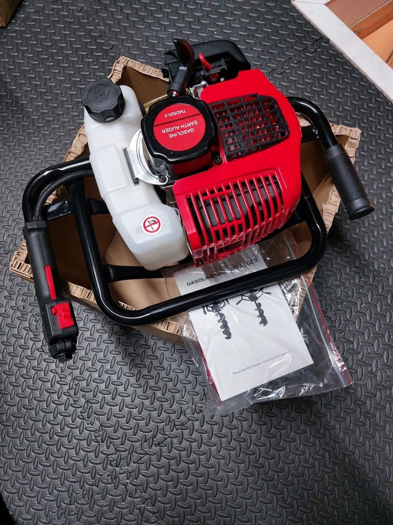 Grondboor op benzine inclusief 4 boren NIEUW, Ophalen, Nieuw, Grondboor