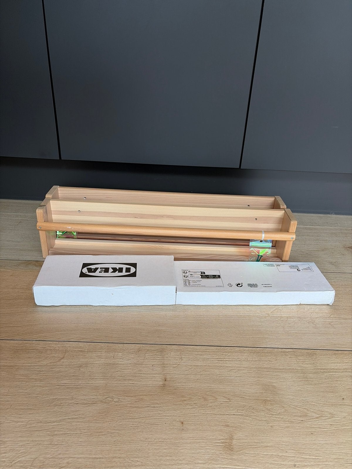 3 IKEA BEKVÄM kruidenrekjes / boekenplankjes (nieuw in doos), Huis en Inrichting, Ophalen, Met plank(en), Minder dan 50 cm, Nieuw
