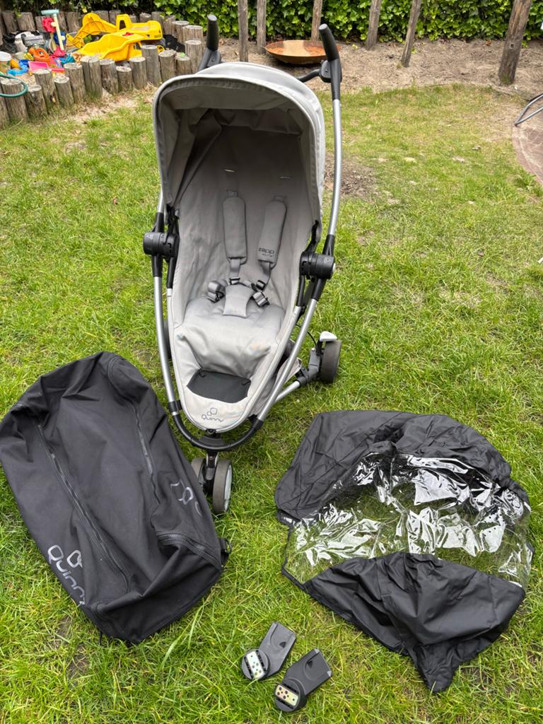 Quinny Zapp Buggy met Regenhoes en reistas, Quinny, Zo goed als nieuw, Met reiswieg, Ophalen