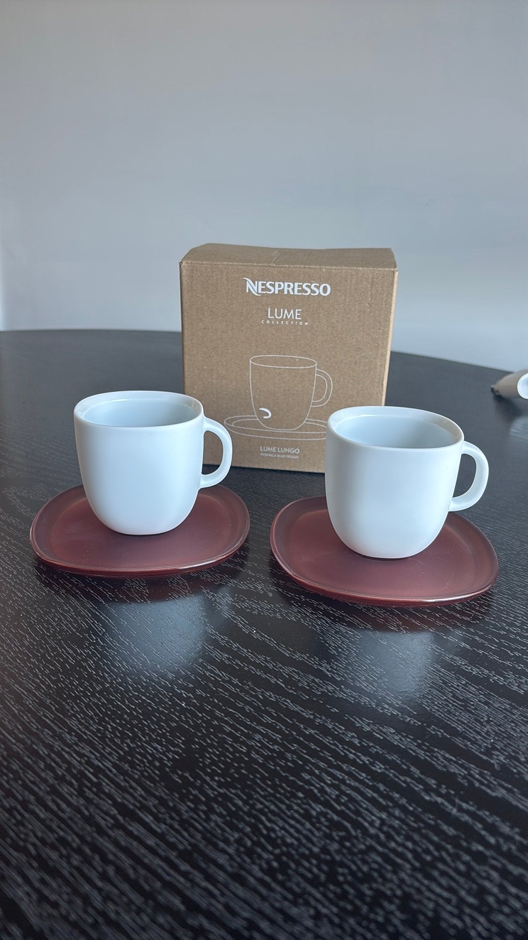 Nieuwe Nespresso kopjes Lume, Ophalen of Verzenden, Nieuw, Porselein, Kop en/of schotel