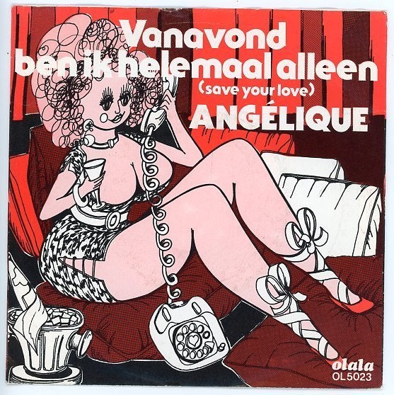 Olala- Single van Angélique uit 1983, Gebruikt, 7 inch, Ophalen of Verzenden, Levenslied of Smartlap