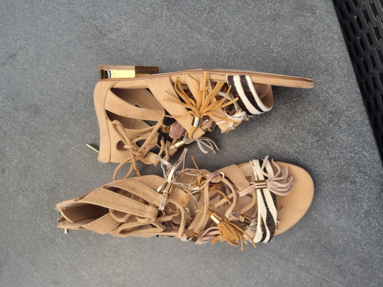 Leren sandalen, River Island, Ophalen, Zo goed als nieuw