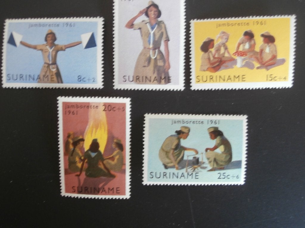 SURINAME 1961; serie JAMBOREE LEES, Ophalen, Postfris, Overige thema's