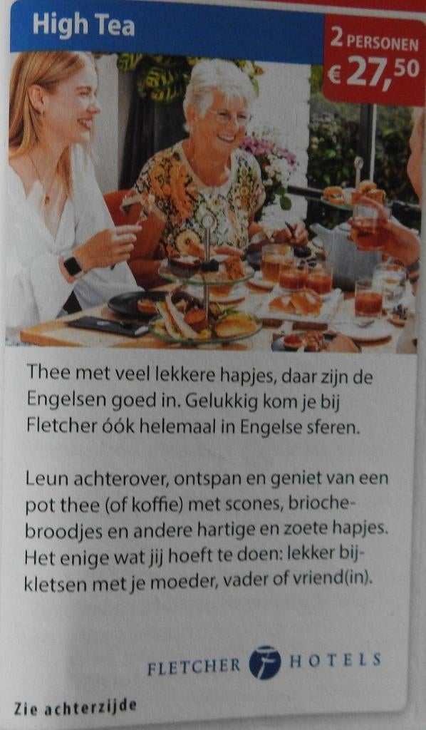 Eten en drinken, Tickets en Kaartjes, Kortingen en Cadeaubonnen, Twee personen, Kortingsbon, Overige typen