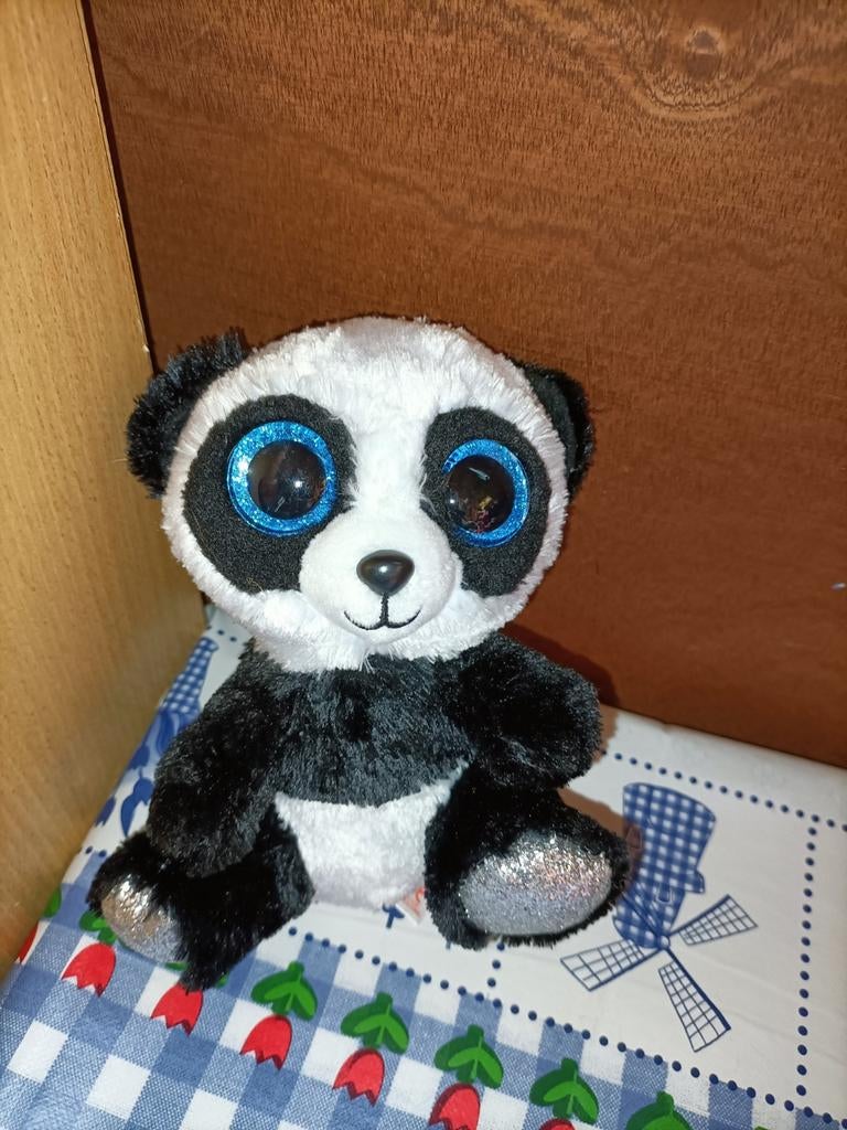Ty panda knuffeltje Bamboe 15 cm groot, Ophalen of Verzenden, Zo goed als nieuw, Overige typen