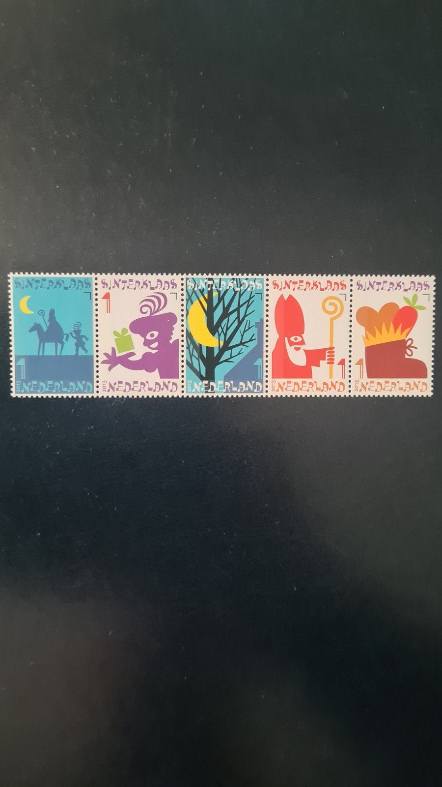 Postfrisse Sinterklaas postzegels NVPH 3108-3112 Ned 2013., Ophalen of Verzenden, Na 1940, Postfris
