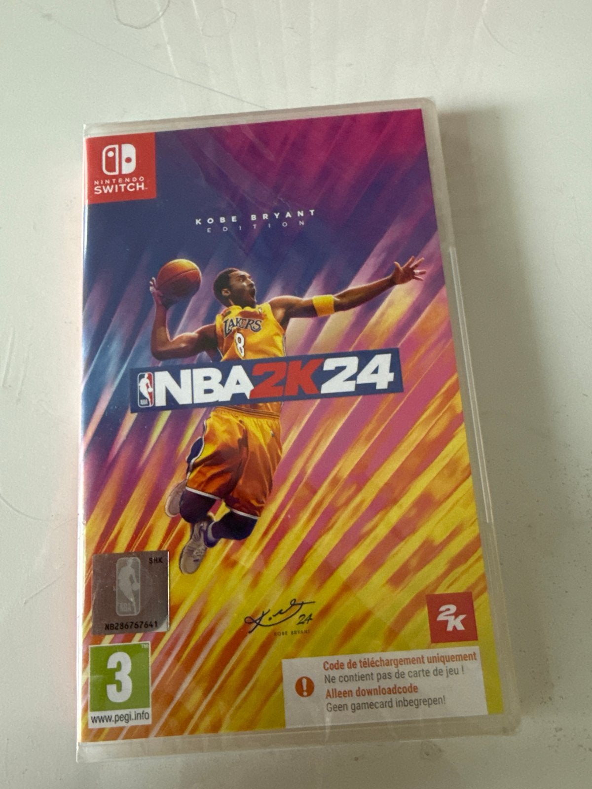 NBA 2K24 Kobe Bryant Edition Nintendo Switch, Spelcomputers en Games, Games | Nintendo Switch, Zo goed als nieuw, Sport, 1 speler