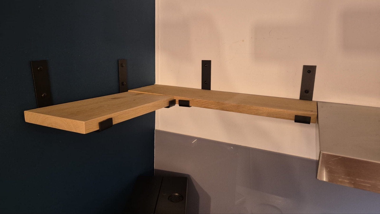 Op maat gemaakte HoutmetGoud planken (2 stuks), Doe-het-zelf en Verbouw, Hout en Planken, Ophalen