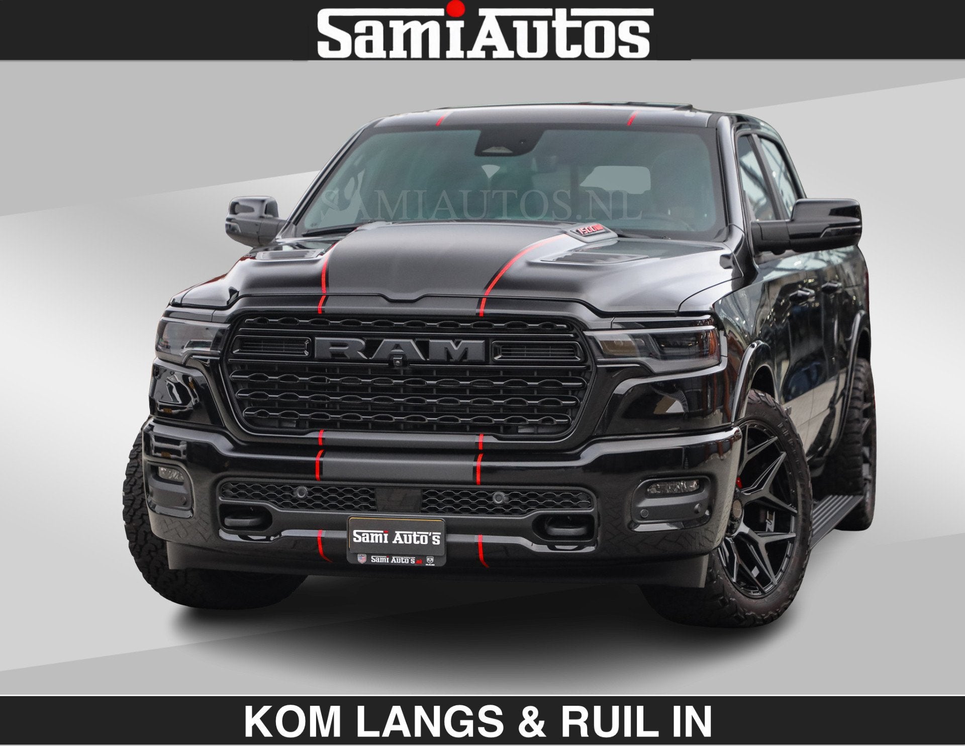 Dodge Ram Limited 540 PK | De Meest Luxe en Volle Pick-Up in, Automaat, Met garantie (alle), Zwart, Leder