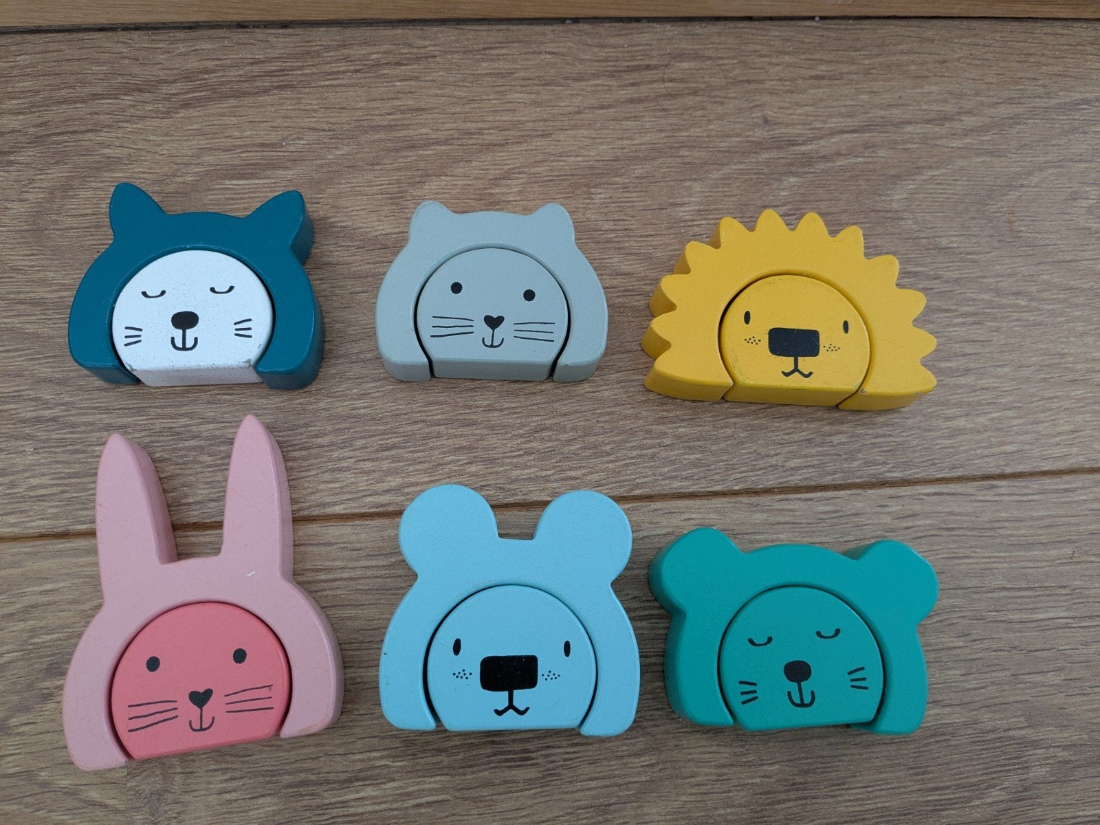 Hema houten dierenpuzzel set, Ophalen of Verzenden, Gebruikt, Overige typen
