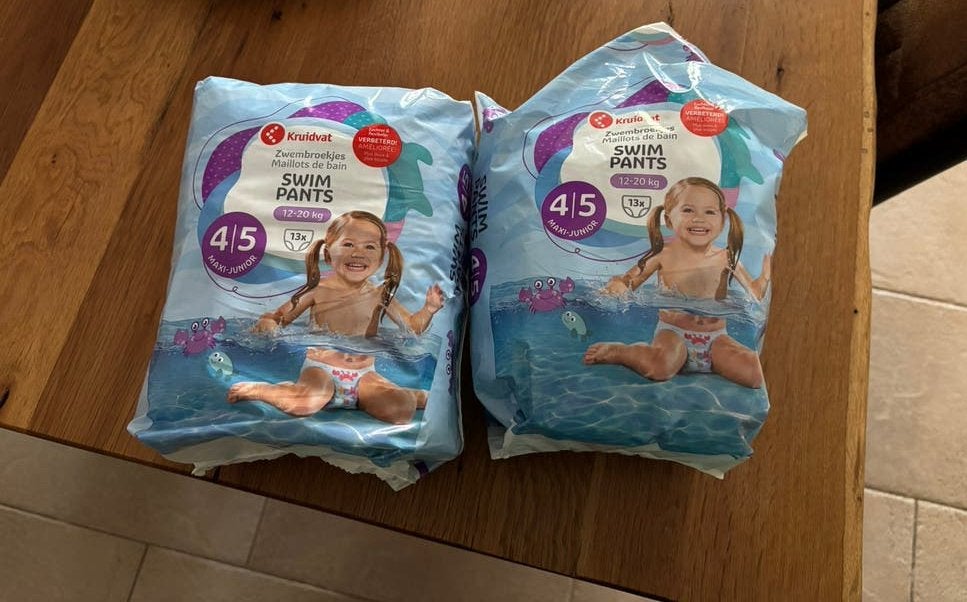 Kruidvat Zwemluiers maat 4/5 - 21 stuks, Kinderen en Baby's, Babykleding | Baby-zwemkleding, Ophalen, Nieuw, Jongetje of Meisje