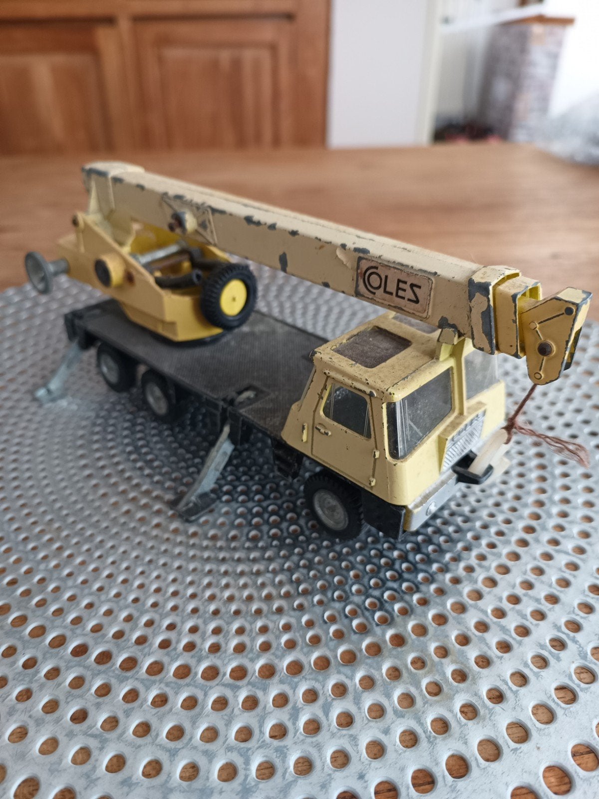 Dinky Toys kraanwagen, bespeelde staat, Ophalen of Verzenden, Gebruikt, Bus of Vrachtwagen, Dinky Toys