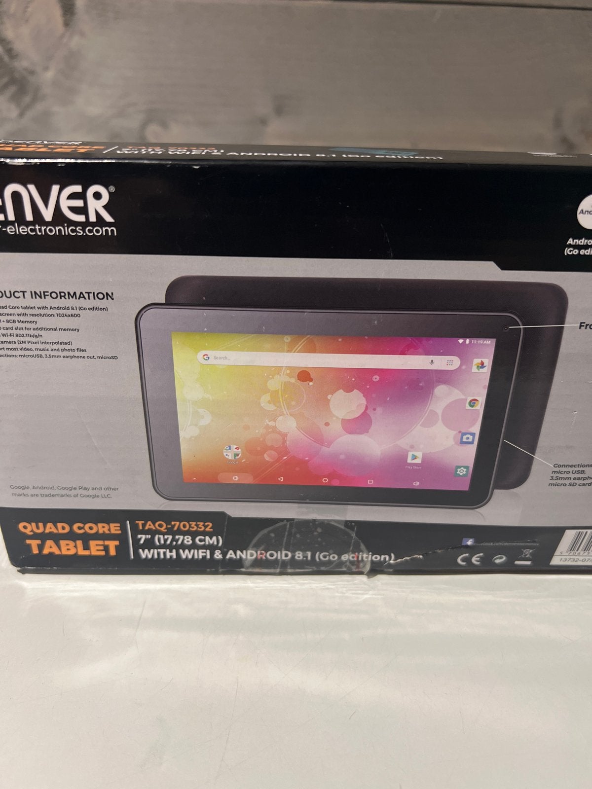 Denver TAQ-70332 7 inch tablet met WiFi en Android 8.1, Computers en Software, Android Tablets, N, N, Nieuw, Ophalen of Verzenden