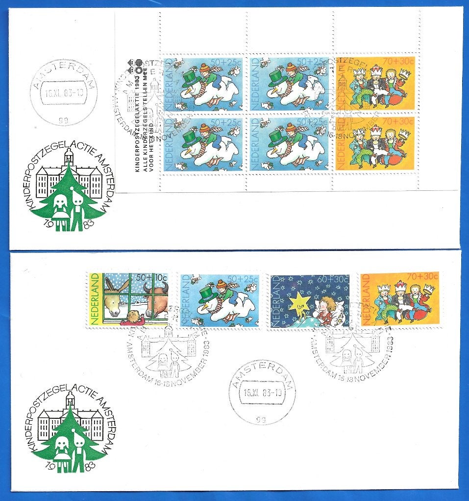 FDC Kinderpostzegels 1980 - NVPH 1210-1213, Verzenden, Nederland