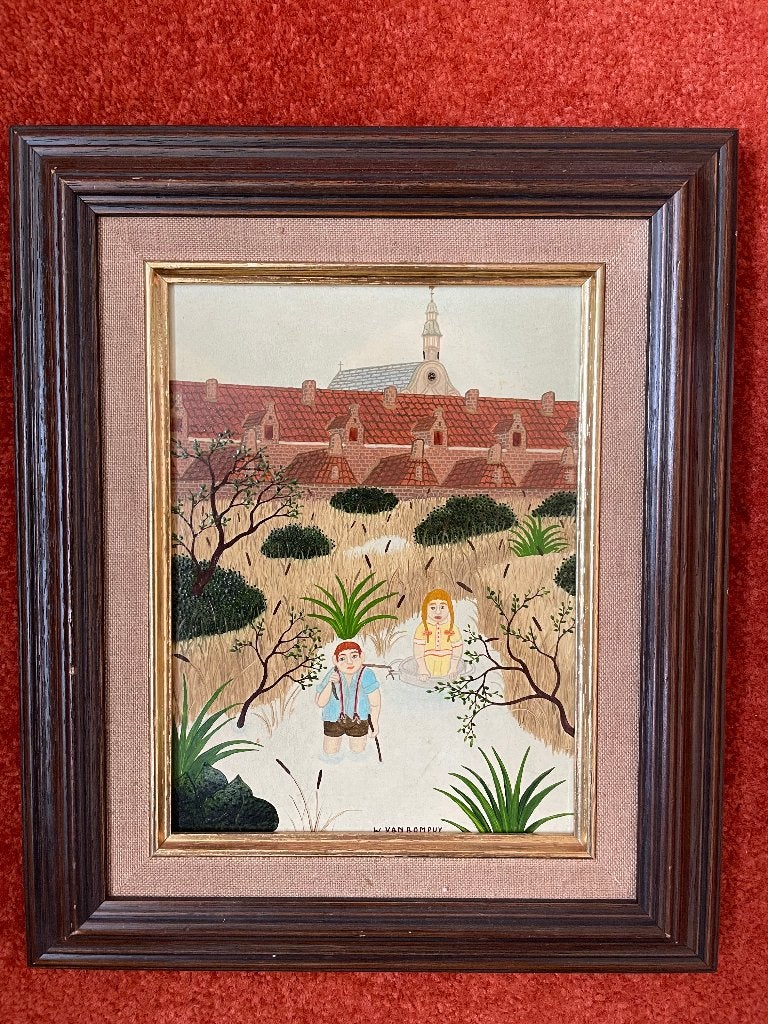 Schilderij Wim van Rompuy, Doek, Origineel werk, Ophalen of Verzenden, Landschap