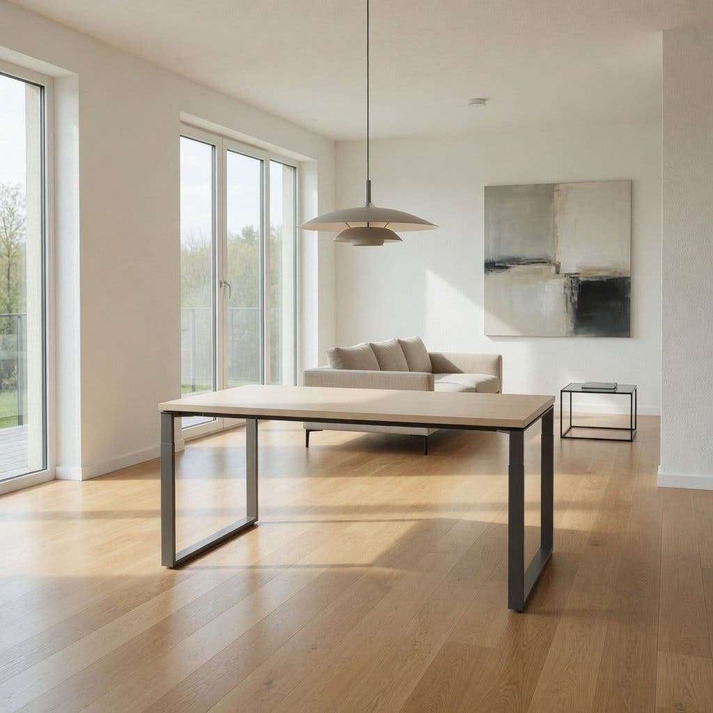 verstelbare tafels U-poot 140x80 cm Knoll design tafel, Ophalen, Gebruikt, 200 cm of meer, 50 tot 100 cm