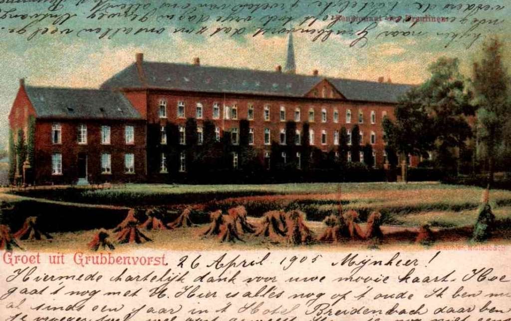 Grubbenvorst klooster met pensionaat, Verzenden, Voor 1920, Gelopen, Limburg