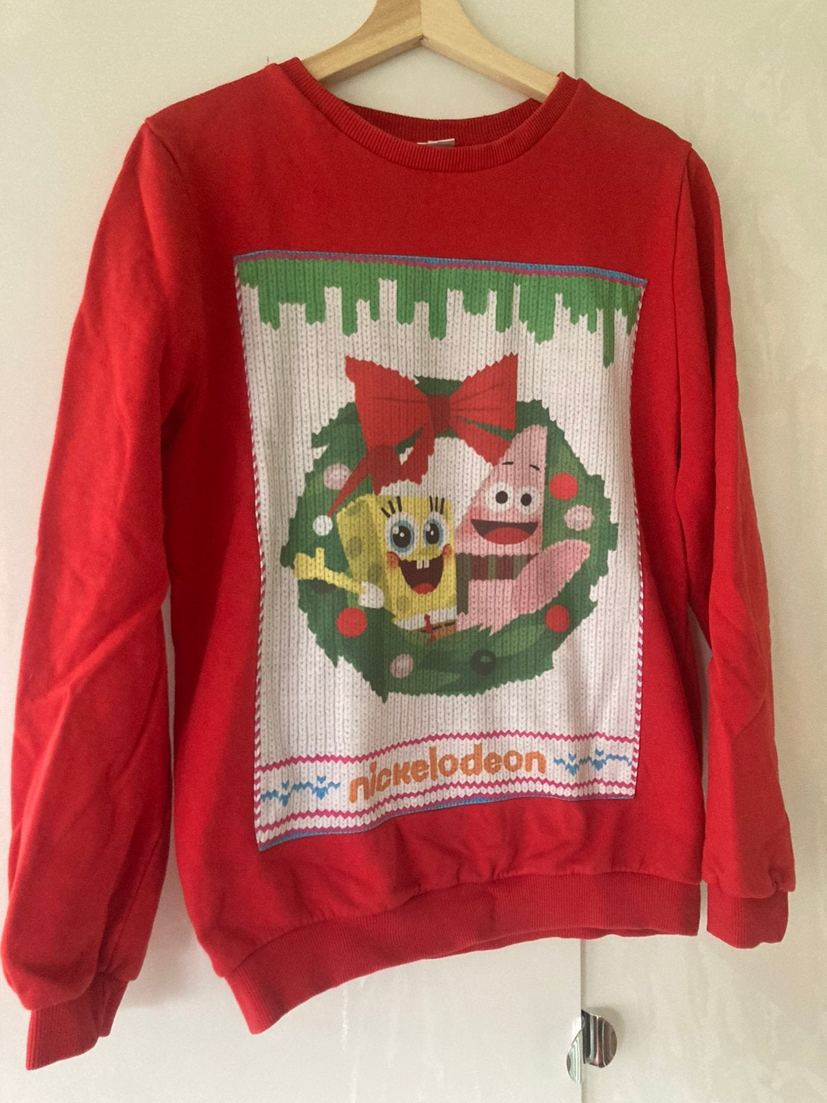 Foute kersttrui spongebob, Kleding | Dames, Ophalen, Zo goed als nieuw, Maat 38/40 (M), Rood