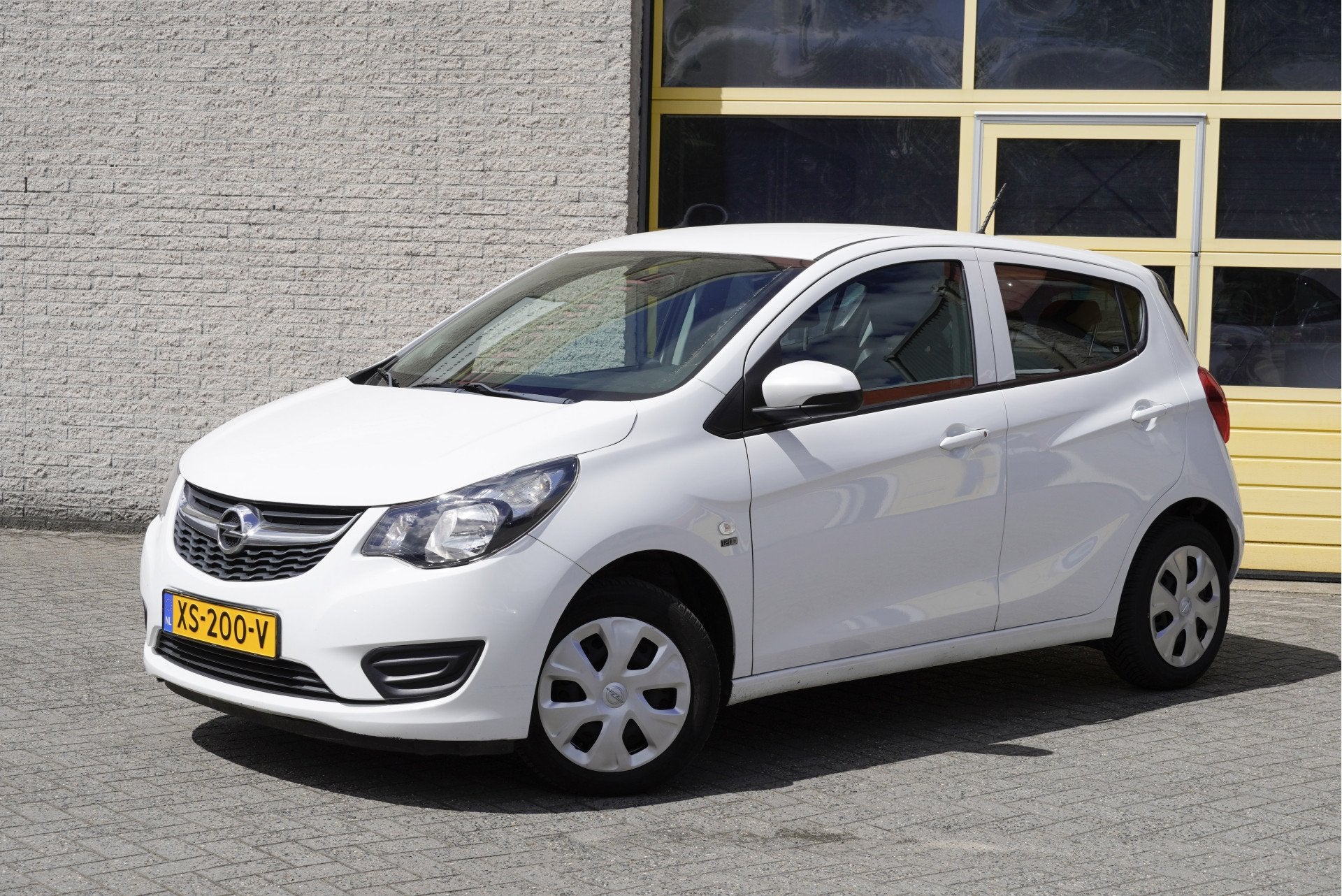 Opel KARL 1.0 ecoFLEX 5drs 120 Jaar Edition BJ2019 Audio ins, Stof, Gebruikt, Wit, Origineel Nederlands