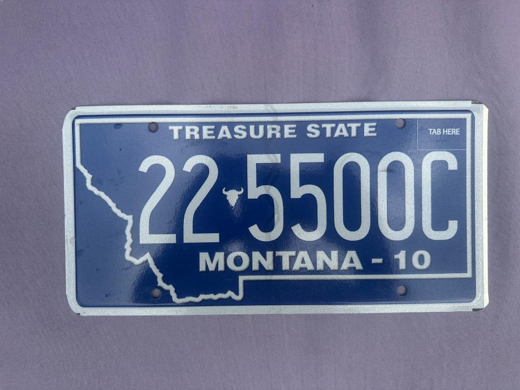 kentekenplaat Montana (USA), Ophalen of Verzenden, Gebruikt
