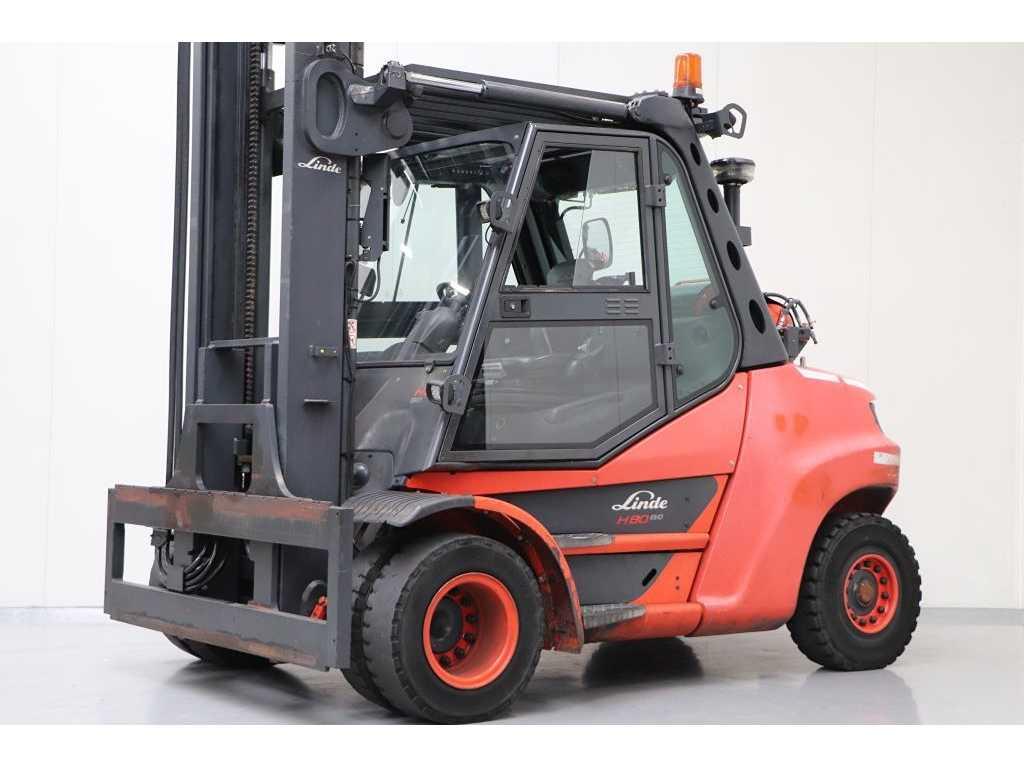 Linde - 2017 - H80T-03/900 - 4.13M Duplex - Vorkheftruck, LPG, Heftruck, Linde