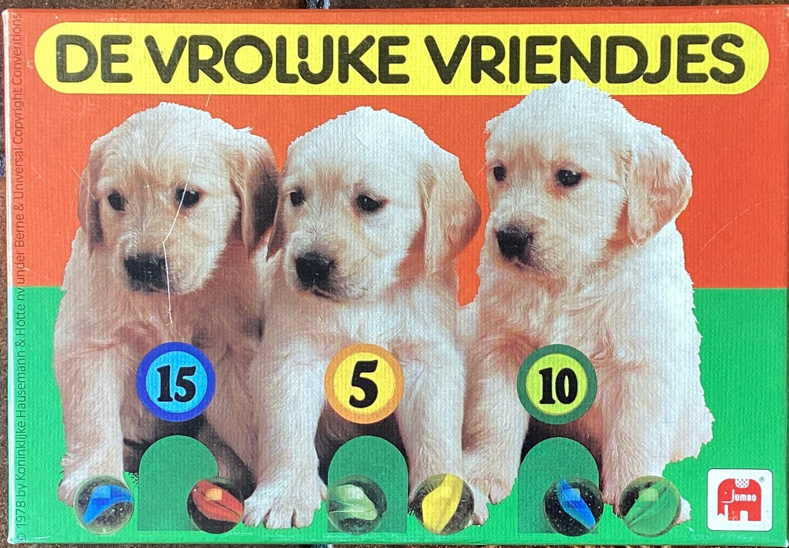De Vrolijke Vriendjes – vintage knikkerspel, Ophalen of Verzenden, Zo goed als nieuw