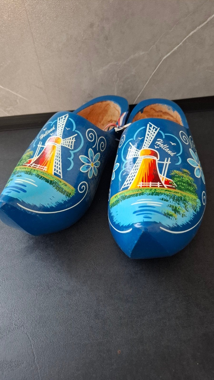 Blauwe Klompen met Molen en Bloemen - Maat 36, Ophalen of Verzenden, Zo goed als nieuw