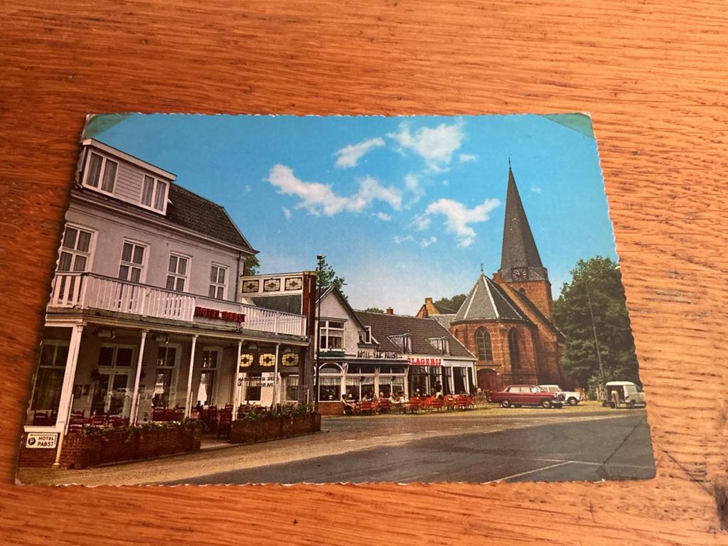 C3164 Doorn kerk hotel auto plakband op de hoeken, Ophalen of Verzenden, Utrecht