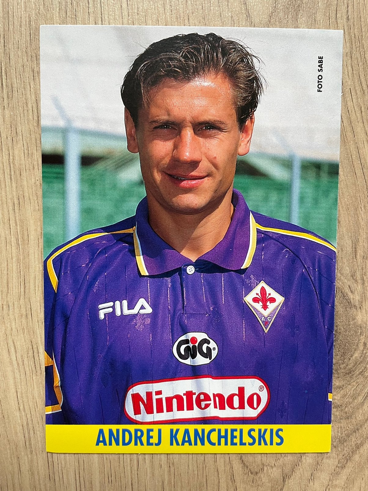 Fotokaart Kanchelskis (Fiorentina) ., Ophalen of Verzenden, Nieuw, Buitenlandse clubs, Spelerskaart