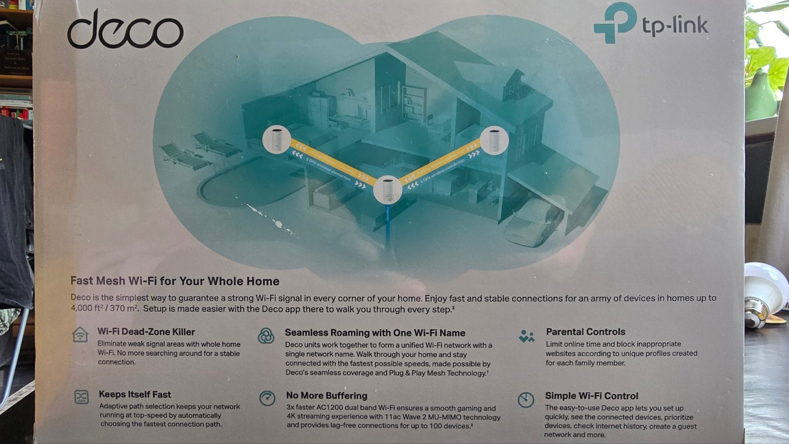 Foto 4 van 3 Wifiversterkers: TP-Link Deco M4 3-pack mesh wifi | nieuw