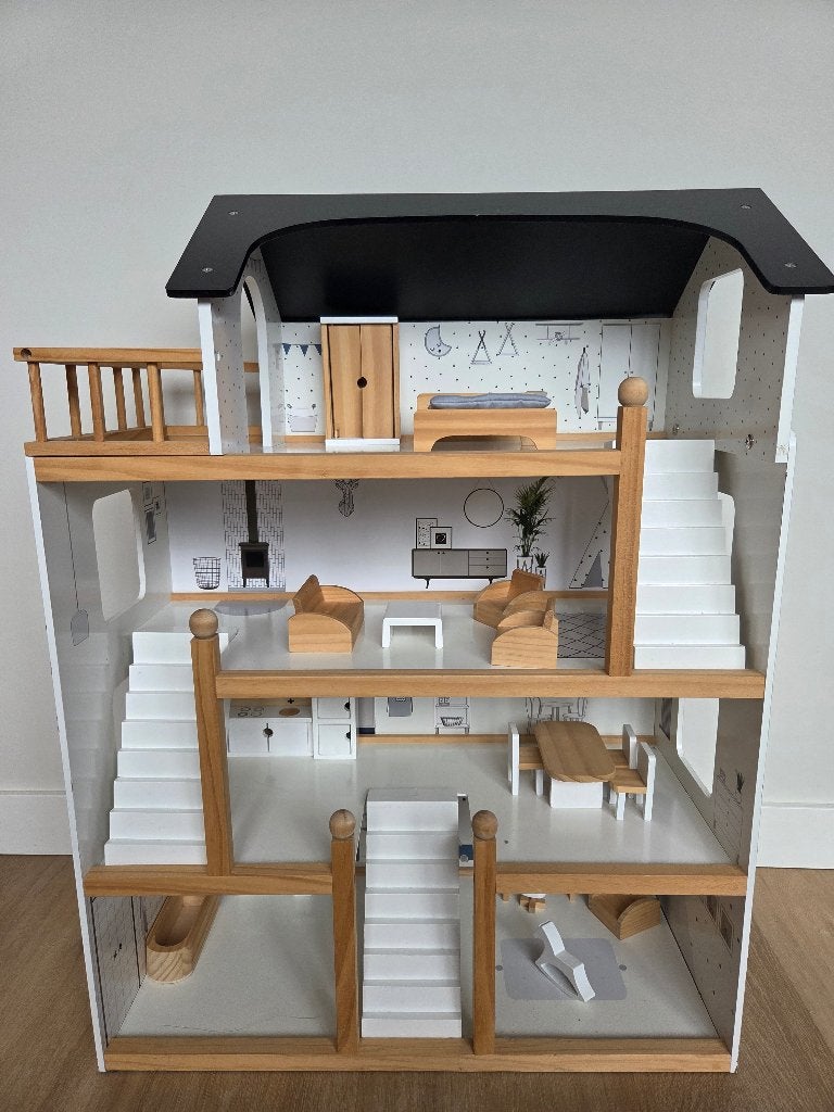 Poppenhuis little dutch met bijbehorende meubels, Kinderen en Baby's, Speelgoed | Poppenhuizen, Ophalen, Zo goed als nieuw, Poppenhuis