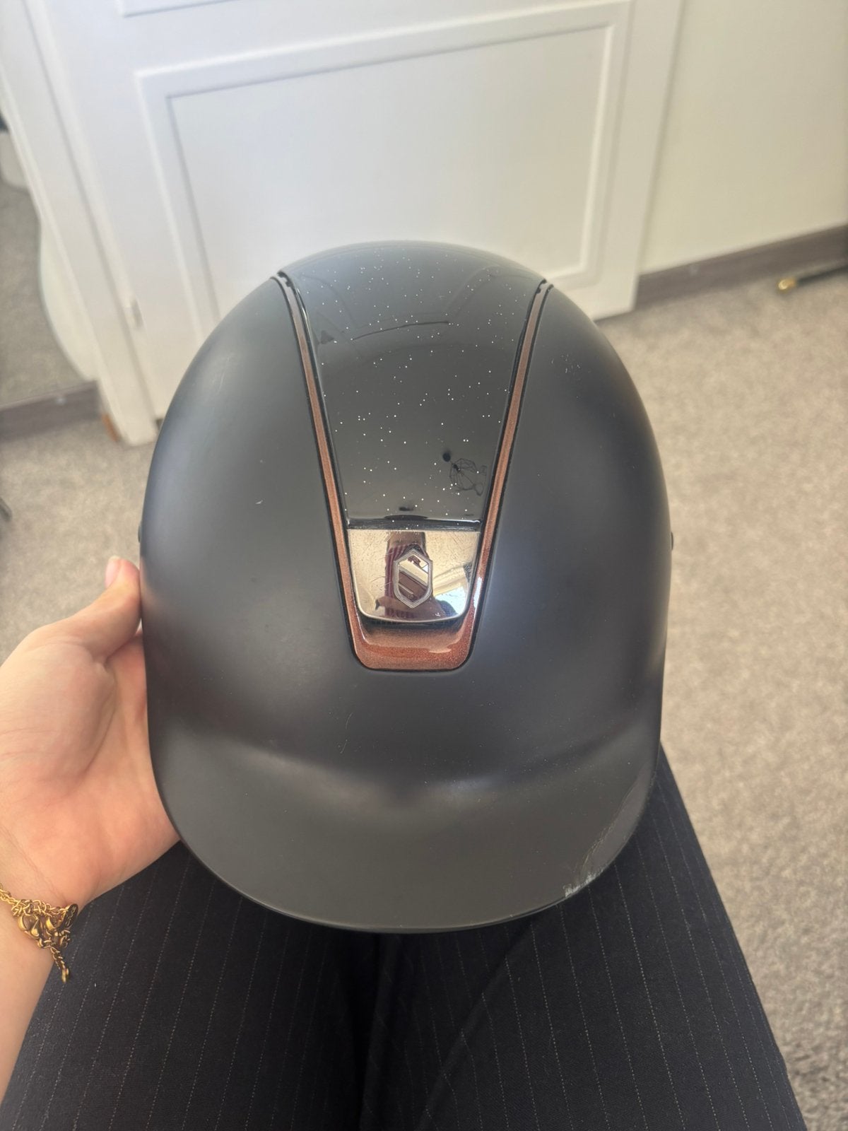 Samshield cap L, Dieren en Toebehoren, L, Dressuur, Ophalen of Verzenden, Zo goed als nieuw