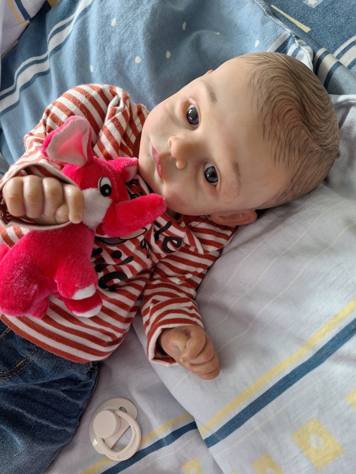 Rebornbaby leuk ventje, Ophalen of Verzenden, Zo goed als nieuw, Pop