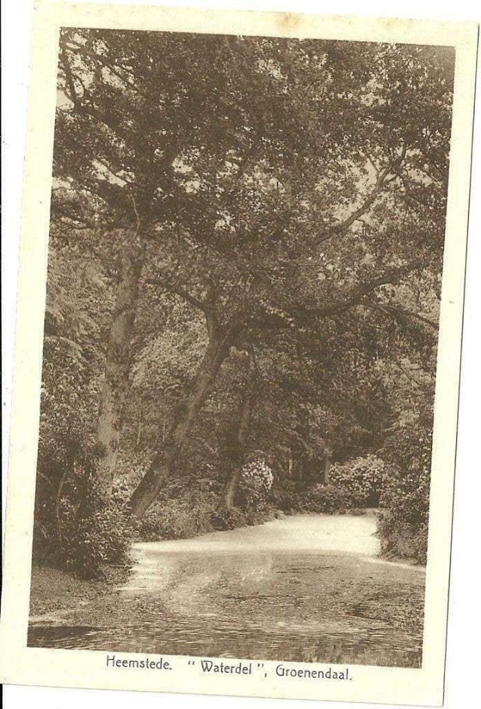 AK Heemstede - "Waterdel", Groenendaal, Verzenden, 1920 tot 1940, Ongelopen, Noord-Holland