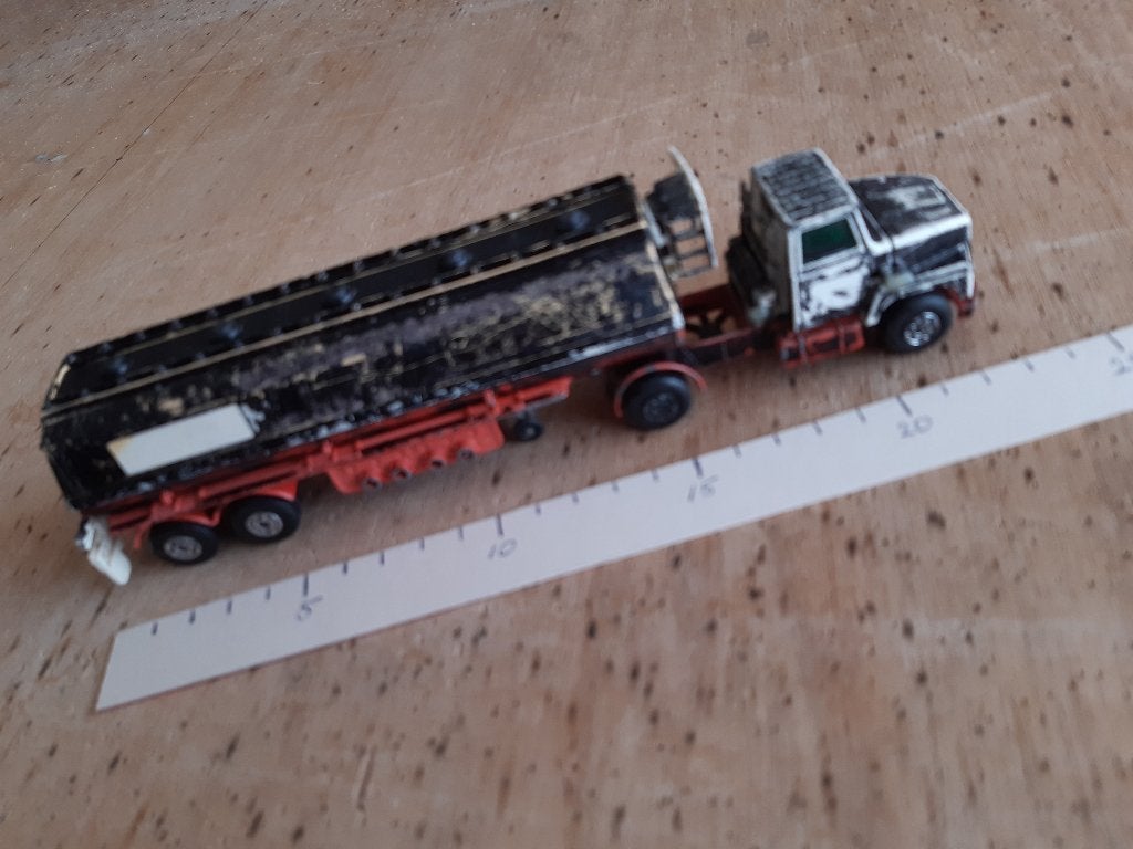 Matchbox/Lesney Super Kings Ford LTS Series K-16 K-115 Olie, Ophalen of Verzenden, Gebruikt, Bus of Vrachtwagen, Matchbox