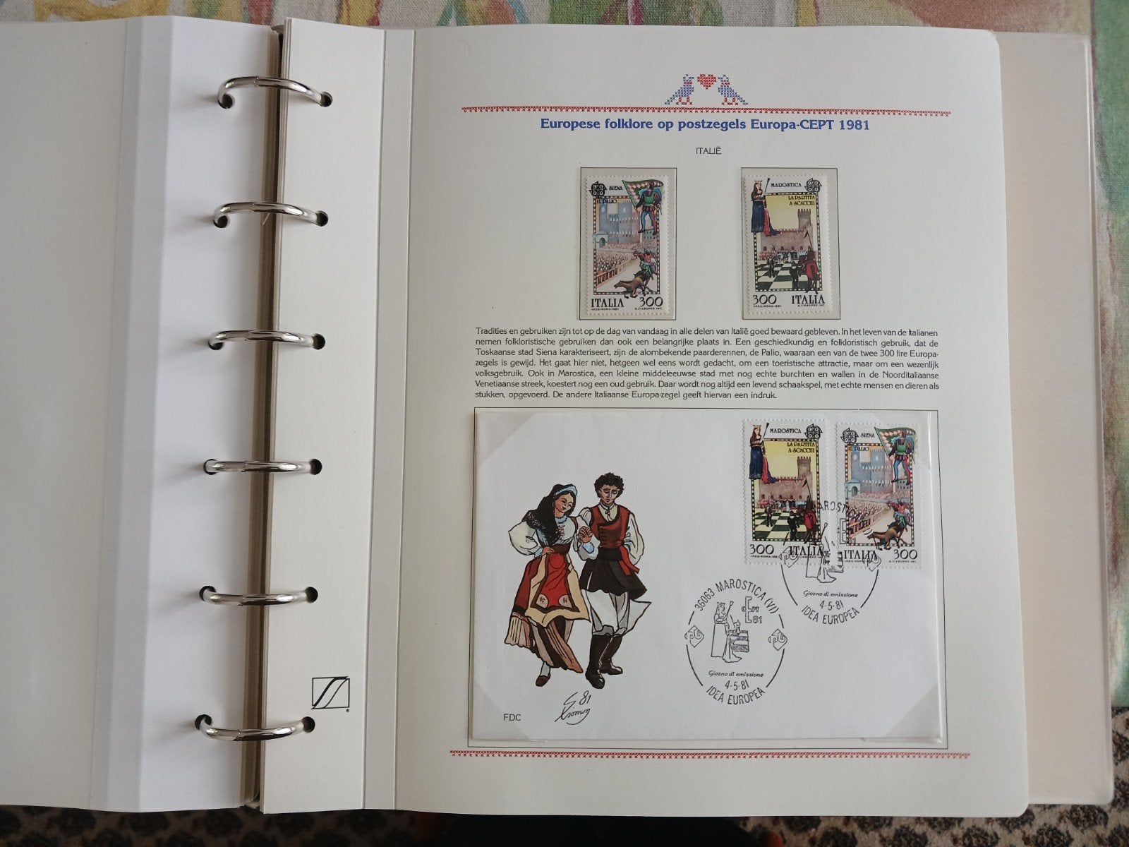Album postzegels Europa Folklore C.E.P.T. 1981, Ophalen of Verzenden, Overige landen