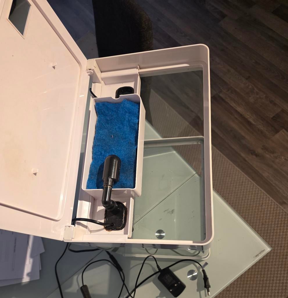 Superfish Panaroma 50L. Wit. In goede conditie, Dieren en Toebehoren, Vissen | Aquaria en Toebehoren, Ophalen of Verzenden, Leeg aquarium