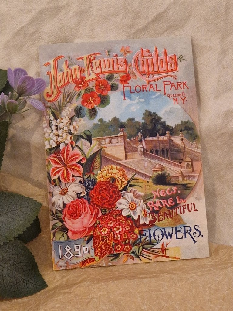 Ansichtkaart. "Park/bloemen- John Lewis Childs/Floral Park"., Verzenden, Nieuw, Papier/karton