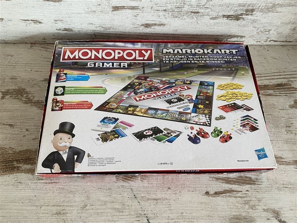 Monopoly gamer mariokart [s903], Verzenden, Zo goed als nieuw