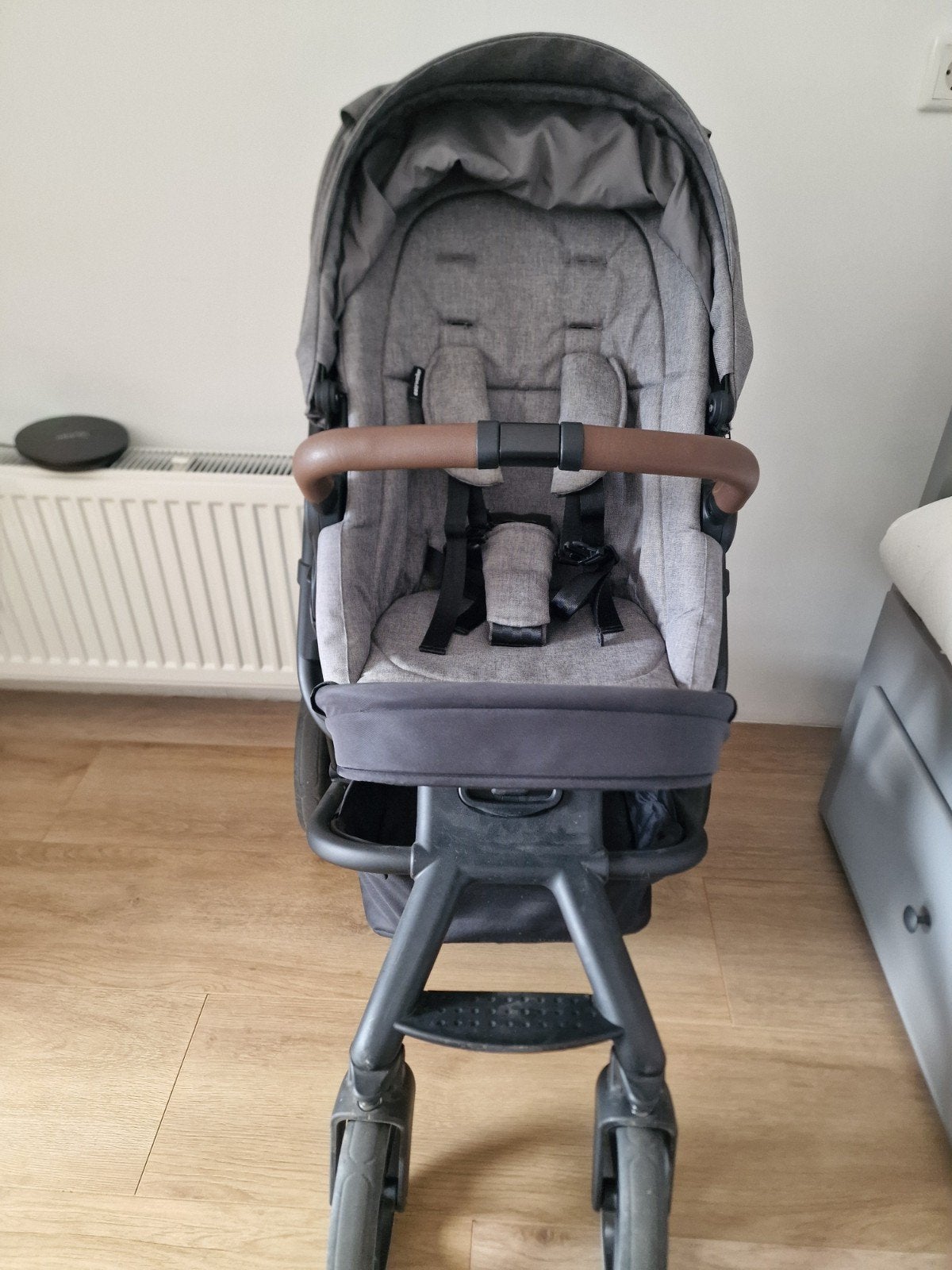 Easywalker Harvey 3 Combiwagen met reiswieg en adapters, Ophalen, Gebruikt, Overige merken, Met reiswieg