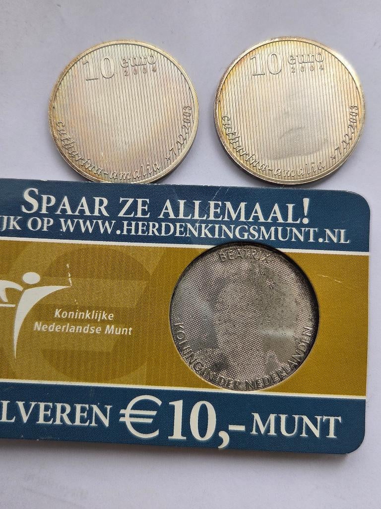 10 euromunten, Postzegels en Munten, Munten | Europa | Euromunten, Ophalen of Verzenden, Overige landen, 10 euro, Zilver