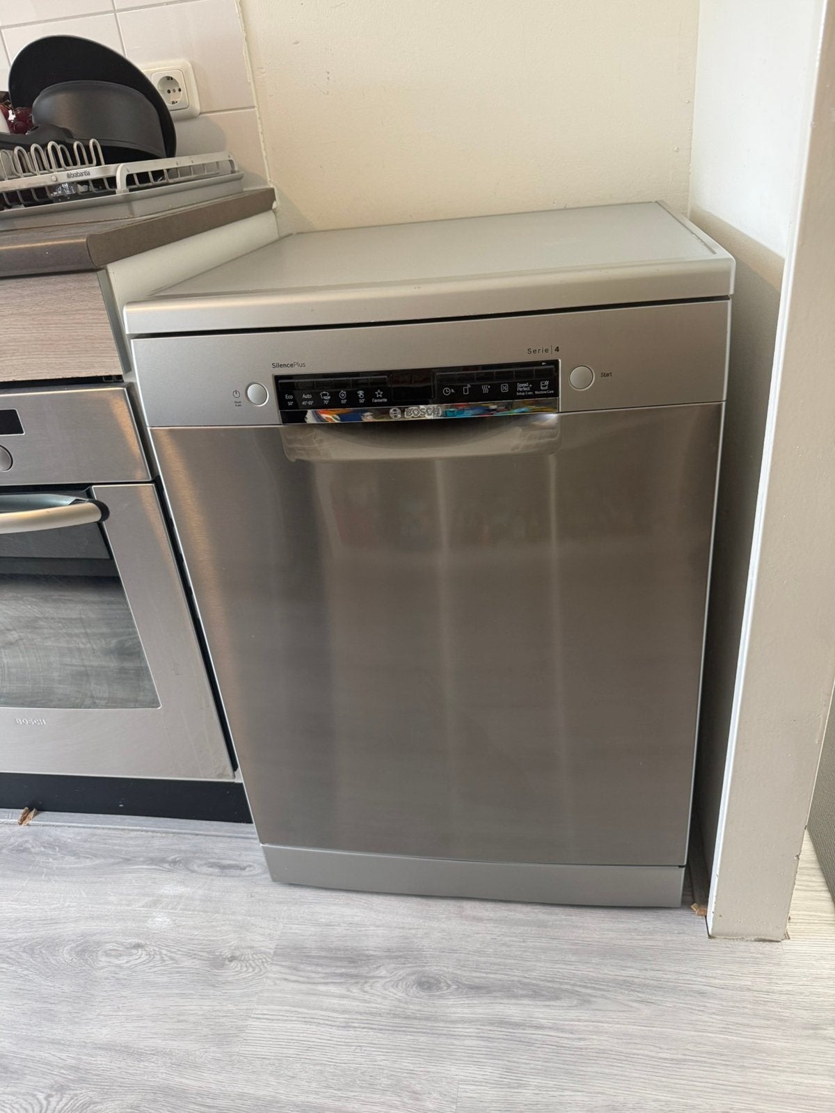 Bosch Serie 4 SilencePlus vaatwasser – RVS – Goede staat, Ophalen, Zo goed als nieuw, 85 tot 90 cm
