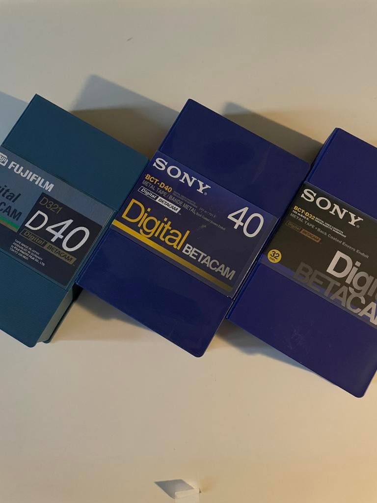 3x Digital  Betacam tapes, Ophalen of Verzenden, Nieuw, Video
