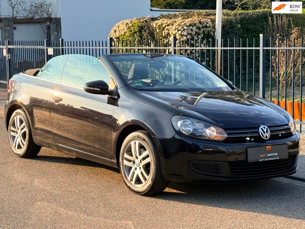 Volkswagen Golf Cabriolet 1.2 TSI Highline BlueMotion tech, Auto's, Volkswagen, Voorwielaandrijving, Stof, Zwart, 4 cilinders