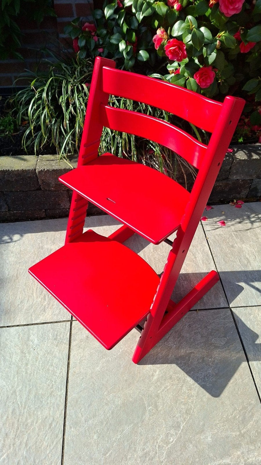 Stokke Tripp Trapp kinderstoel - rood, Ophalen, Zo goed als nieuw, Meegroeistoel, Aanschuifbaar