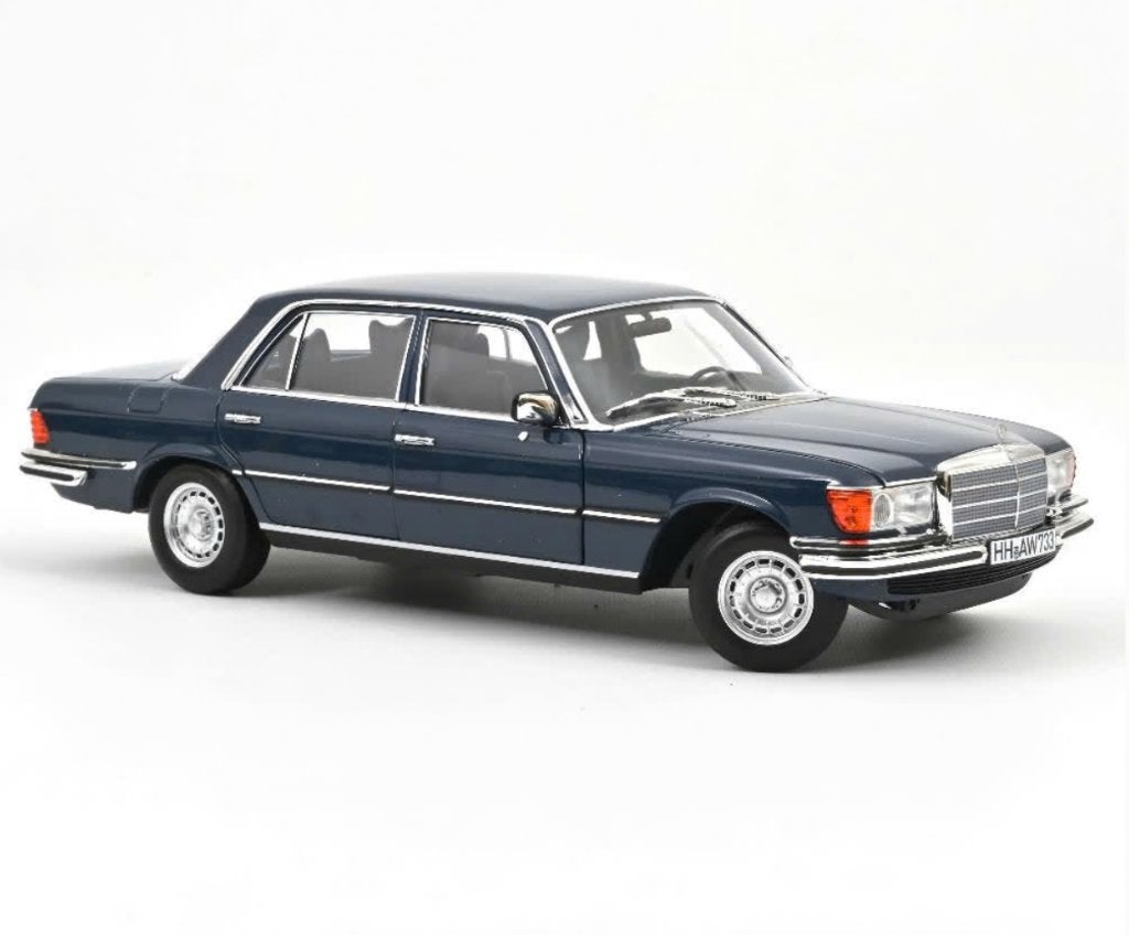 Mercedes Benz 350 SEL '79 Blauw schaal 1/18 NOREV ref 183976, Verzenden, Nieuw, Auto, Norev